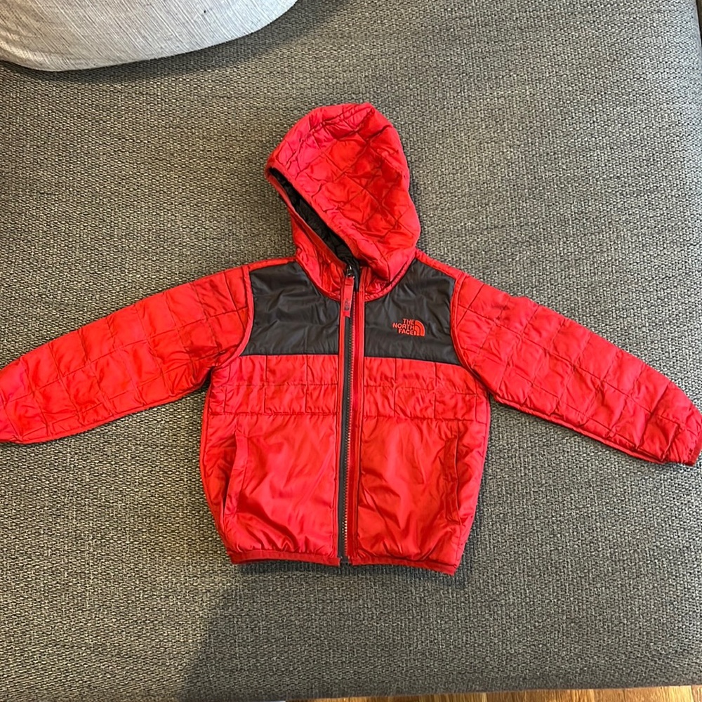 Toddler reversible North Face jacket.